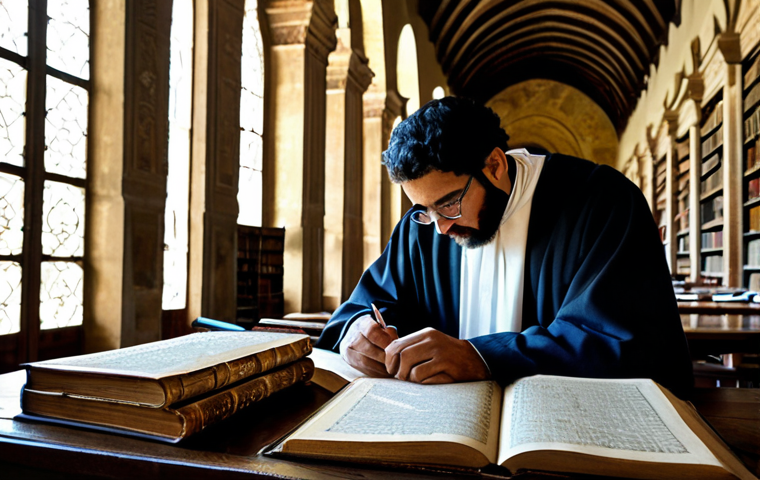 이슬람 제국의 발전 - **

A bustling marketplace in Baghdad during the Golden Age of Islam. Scholars, merchants, and artis...